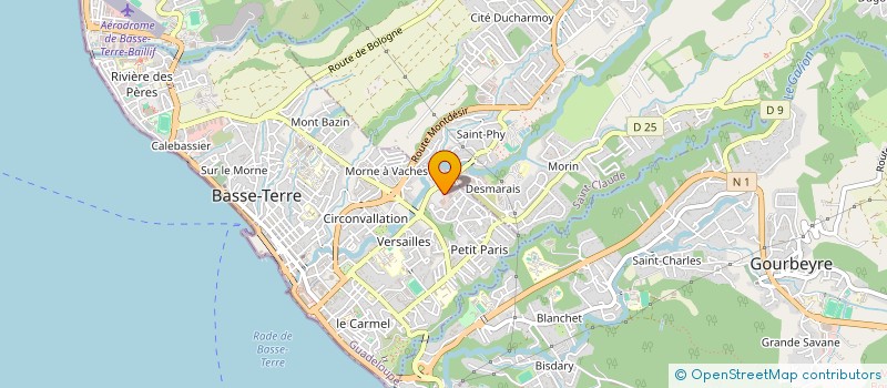 localisation de l'entreprise PEGASE  BASSE-TERRE