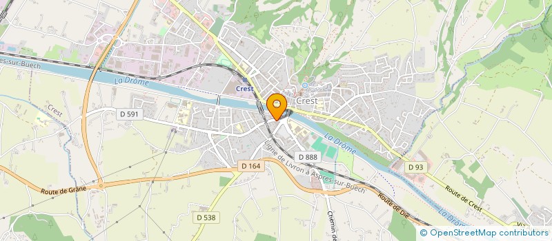 localisation de l'entreprise PEGASE à CREST