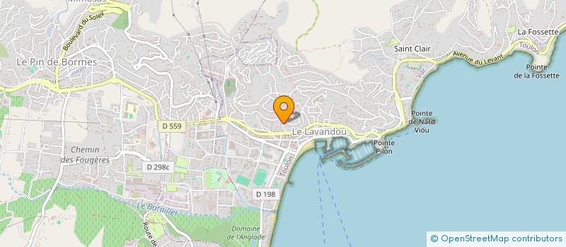 localisation de l'entreprise PEGASE à LE LAVANDOU