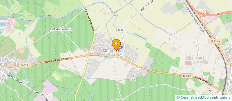 localisation de l'entreprise PEGASE à MONTESCOT