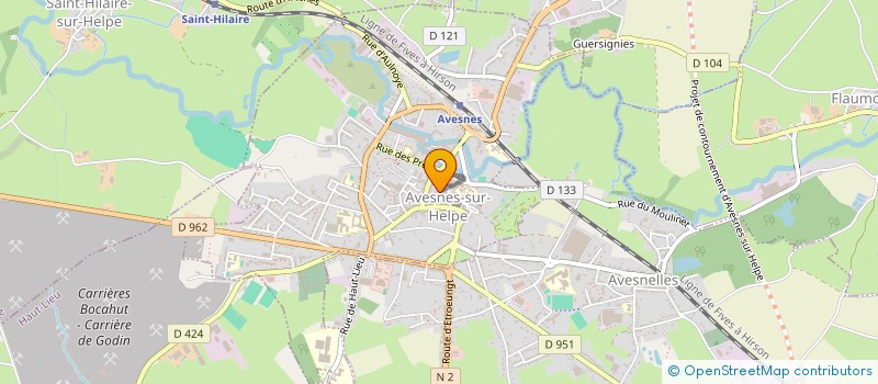 localisation de l'entreprise PEGASE à AVESNES-SUR-HELPE