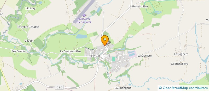 localisation de l'entreprise PEGASE à LE GIROUARD