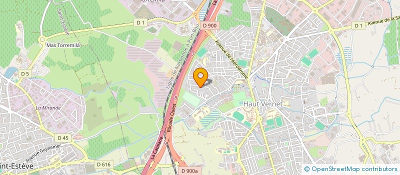 localisation de l'entreprise PEGASE  PERPIGNAN