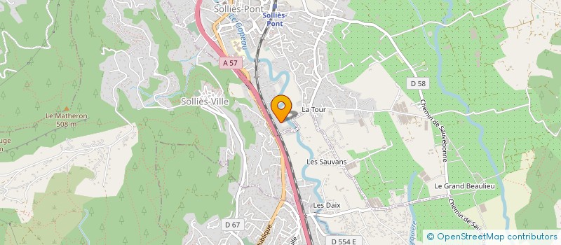 localisation de l'entreprise PEGASE  SOLLIES-PONT