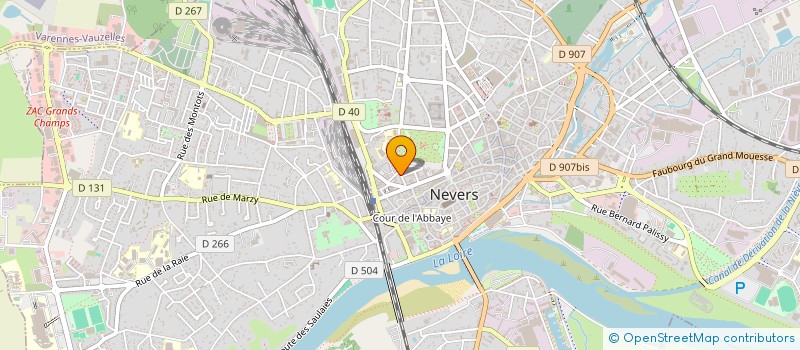 localisation de l'entreprise PEGASE à NEVERS