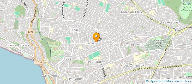 localisation de l'entreprise PEGASE à LE HAVRE