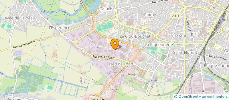 localisation de l'entreprise PEGASE  NIORT