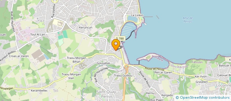 localisation de l'entreprise PEGASE  PERROS-GUIREC