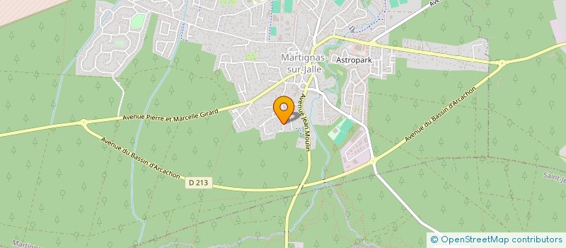 localisation de l'entreprise PEGASE  MARTIGNAS SUR JALLE