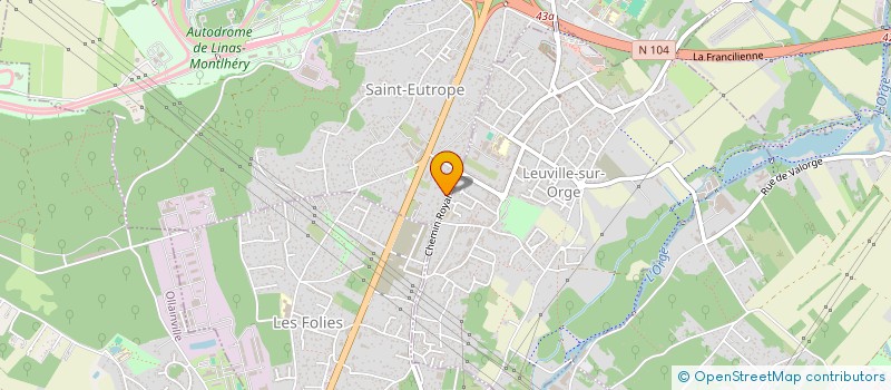 localisation de l'entreprise PEGASE  LINAS