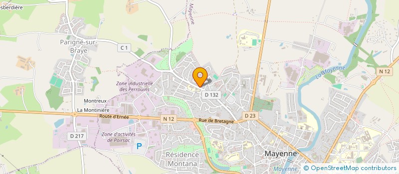 localisation de l'entreprise PEGASE AEROMODELS à MAYENNE