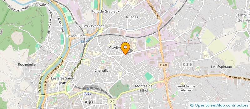 localisation de l'entreprise PEGASE ALES  ALES