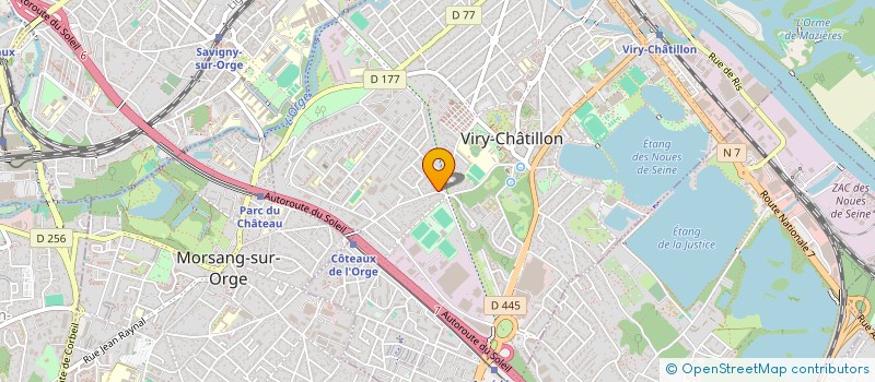 localisation de l'entreprise PEGASE ELECTRICITE à VIRY-CHATILLON