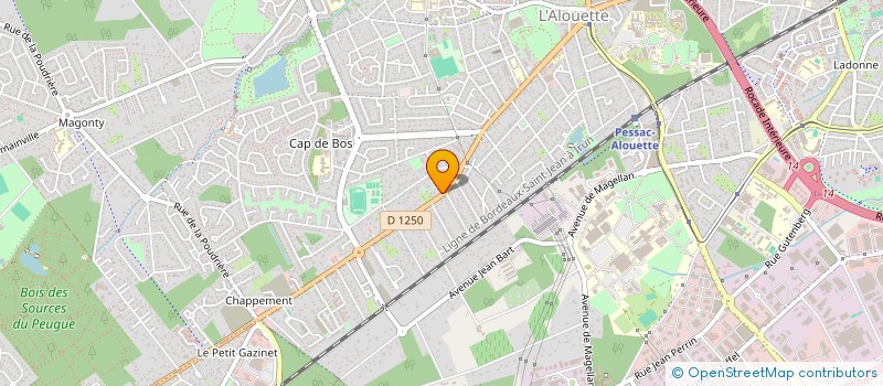 localisation de l'entreprise PEGASE FONCIERE  PESSAC