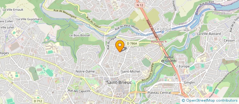 localisation de l'entreprise PEGASE GESTION PRIVEE à SAINT-BRIEUC