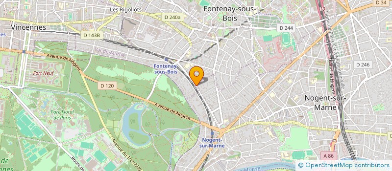 localisation de l'entreprise PEGASE IMMO à NOGENT-SUR-MARNE