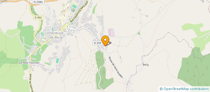 localisation de l'entreprise PEGASE IMMOBILIER  VILLENEUVE-DE-BERG