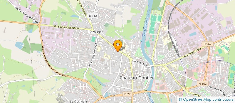 localisation de l'entreprise PEGASE IMMOBILIER  CHATEAU-GONTIER-SUR-MAYENNE