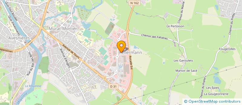 localisation de l'entreprise PEGASE IMPRIMEUR à LAVAL