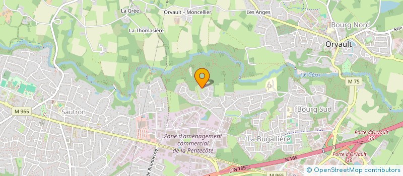 localisation de l'entreprise PEGASE INVEST à ORVAULT