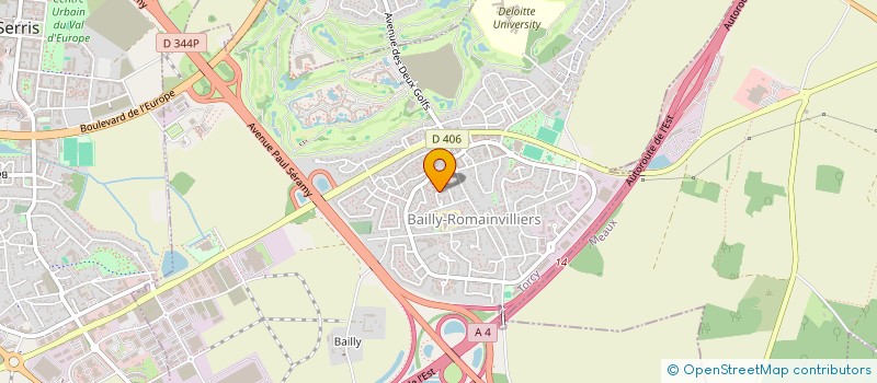 localisation de l'entreprise PEGASE VTC  BAILLY-ROMAINVILLIERS