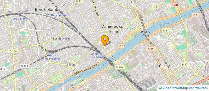 localisation de l'entreprise PEGASE VTC  ASNIERES-SUR-SEINE