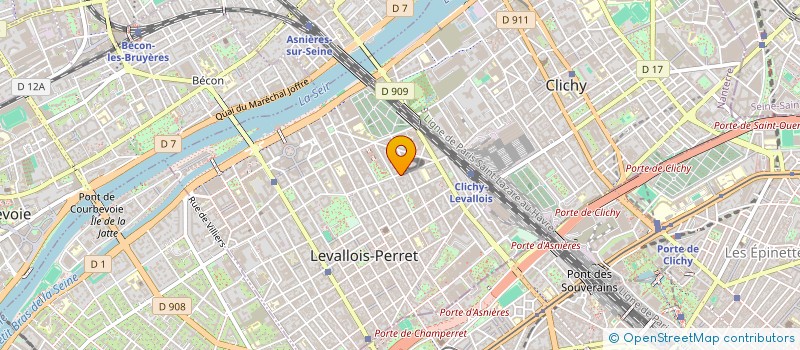 localisation de l'entreprise PEGASEO à LEVALLOIS-PERRET