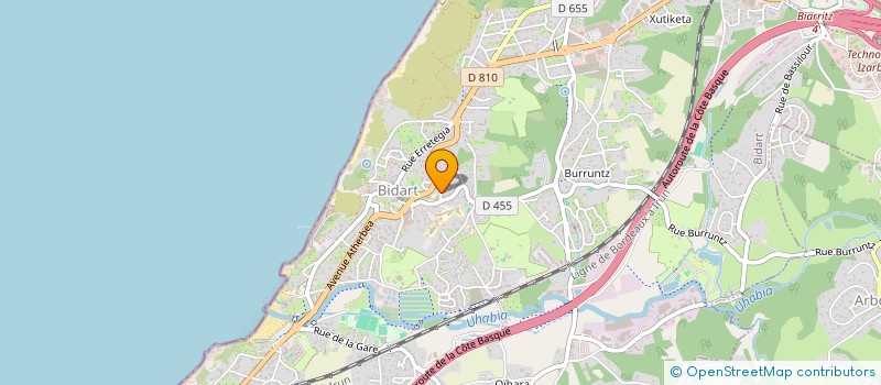 localisation de l'entreprise PEGASOS à BIDART