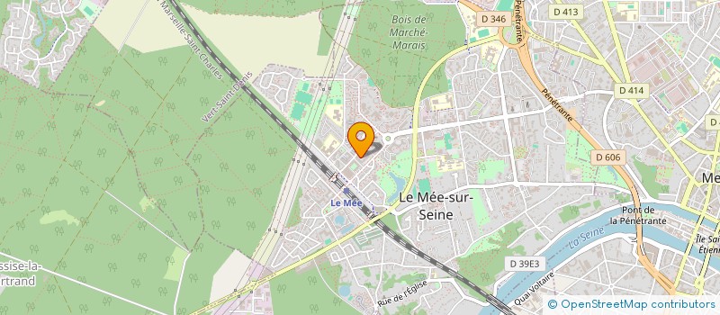 localisation de l'entreprise PEGASSE à LE MEE-SUR-SEINE
