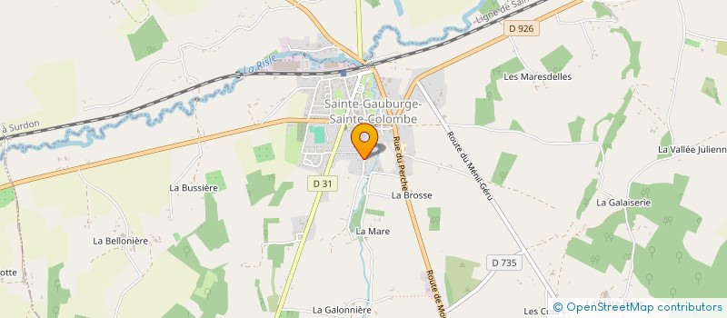 localisation de l'entreprise PEGASUS à SAINTE-GAUBURGE-SAINTE-COLOMBE