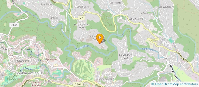 localisation de l'entreprise PEGASUS  BIOT