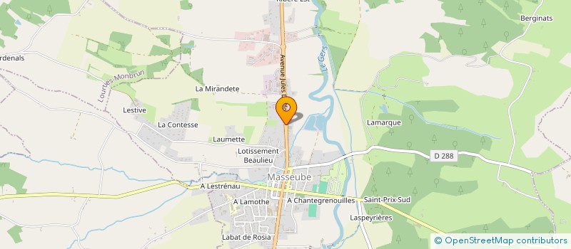 localisation de l'entreprise PEGASUS  MASSEUBE