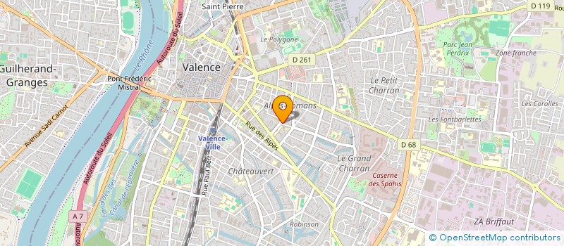 localisation de l'entreprise PEGASUS  VALENCE