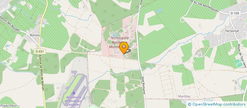 localisation de l'entreprise PEGASUS AEROFRANCE  MARTILLAC