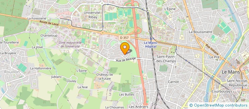 localisation de l'entreprise PEGASUS FORMATIONS  LE MANS