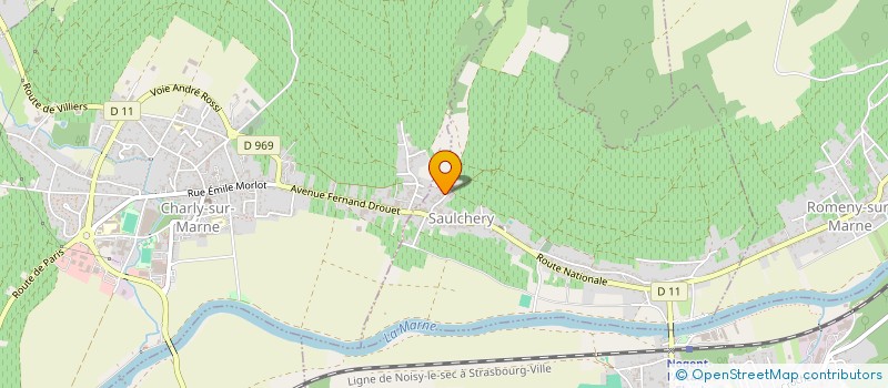 localisation de l'entreprise PEGASUS FRANCE GROUP  SAULCHERY