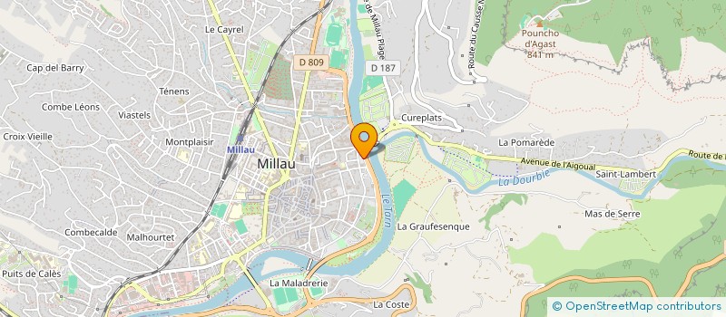 localisation de l'entreprise PEGASUS RECHERCHES EUROPEENNES à MILLAU