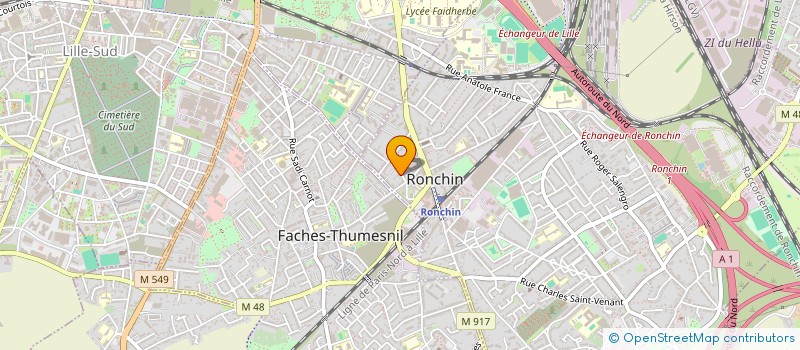 localisation de l'entreprise PEGASUS SARL à RONCHIN