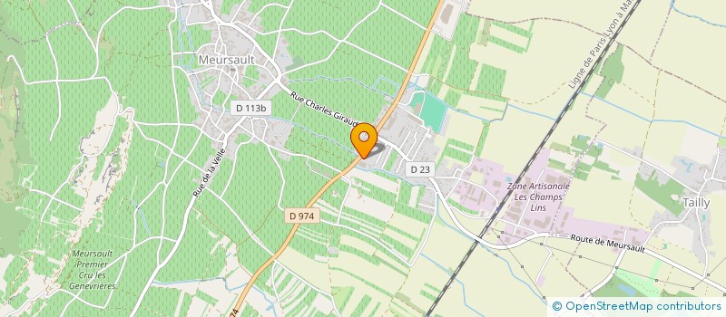 localisation de l'entreprise PEGASUS SPIRITS à MEURSAULT