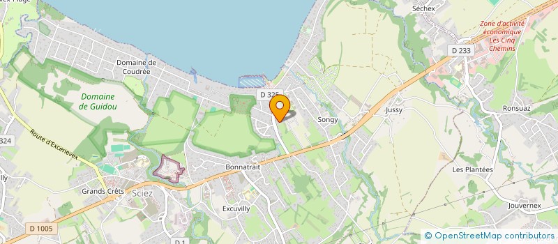 localisation de l'entreprise PEGAUJU  SCIEZ