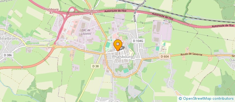 localisation de l'entreprise PEGAZ à PHALSBOURG