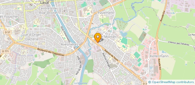localisation de l'entreprise PEGAZ DISTRIBUTION à LAVAL