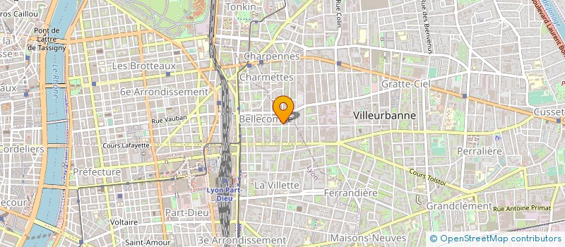 localisation de l'entreprise PEGAZE VISIONS à LYON