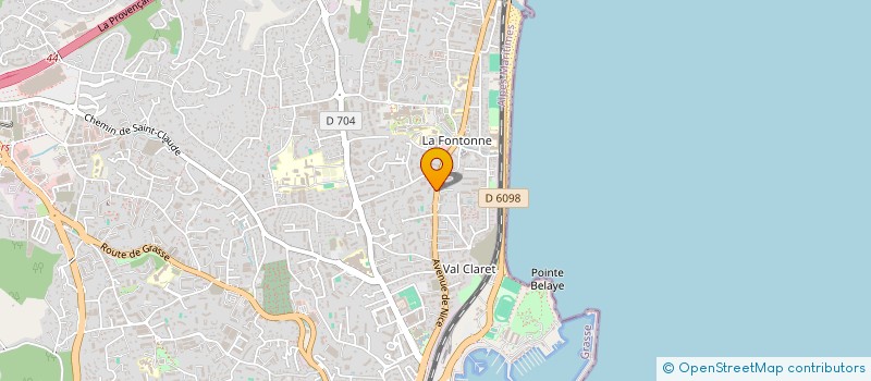 localisation de l'entreprise PEGAZUR - CONSEIL ET RECRUTEMENT  ANTIBES