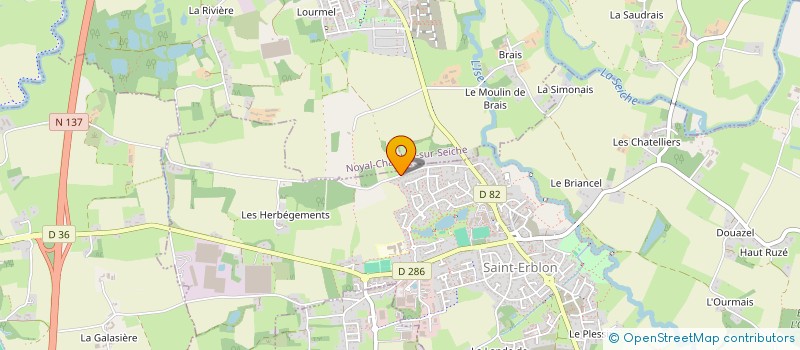 localisation de l'entreprise PEGCISSOU  SAINT-ERBLON