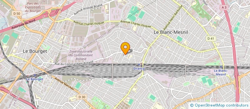 localisation de l'entreprise PEGE à DRANCY