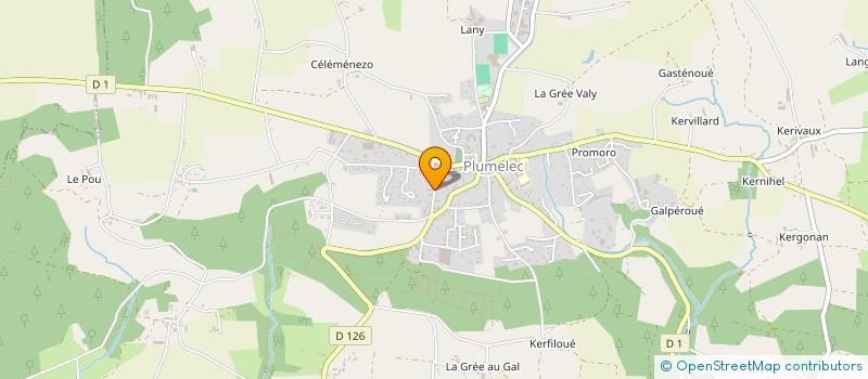 localisation de l'entreprise PEGE-LE SAUSSE  PLUMELEC
