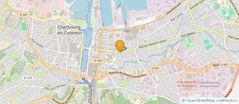 localisation de l'entreprise PEGFRED à CHERBOURG-EN-COTENTIN