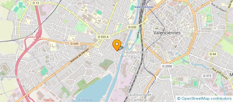 localisation de l'entreprise PEGG & SQUAL  VALENCIENNES