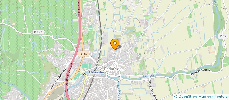 localisation de l'entreprise PEGGY BEAUTE ET COSMETIQUES  BEDARRIDES